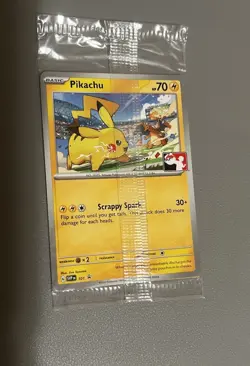 Pikachu SVP 101 Black Star Promo Play League Prize Stamp Pokemon NM - Image 1