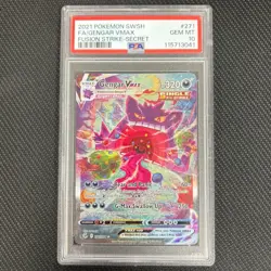 Pokemon TCG: Gengar Vmax 271/264 - Fusion Strike - PSA 10 - Image 1