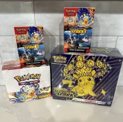 Pokemon Scarlet & Violet - Surging Sparks Sealed Lot! Booster Box/2x Bundles/ETB - Image 1