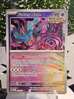 Pokemon TCG, Flutter Mane (Poke Ball Pattern) 043/131 Prismatic Evolutions Holo - Image 1