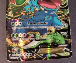 Pokemon TCG Venusaur XY123 Generations Promo Heavy Play Damaged See Pictures - Image 2