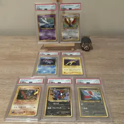 PSA 10 Bundle (7x) including Ho-oh Lugia Neo Premium File 3 Promo Pokemon 2000 - Image 1
