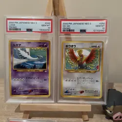 PSA 10 Bundle (7x) including Ho-oh Lugia Neo Premium File 3 Promo Pokemon 2000 - Image 2