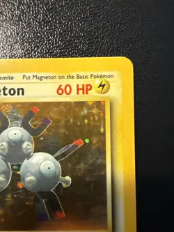 Magneton 9/102 Base Set Unlimited 1999 Pokemon Card Holo Rare LP - Image 2