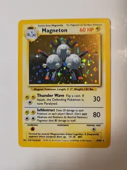 Magneton 9/102 HOLO Rare Unlimited Base Set 1999 WOTC Pokemon Card NM / Mint - Image 1