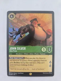 Disney Lorcana John Silver - Alien Pirate Legendary Emerald Fabled 82/204 - Image 1