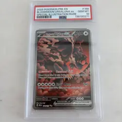 Pokemon TCG Bloodmoon Ursaluna EX Prismatic Evolutions Card 168/131 PSA 10 - Image 1