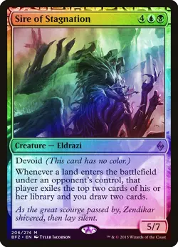 Sire of Stagnation FOIL Battle for Zendikar PLD Mythic Rare MTG CARD ABUGames - Image 1