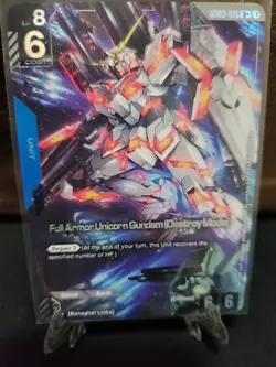 [ENGLISH] Gundam Card Game Full Armor Unicorn Destroy GD03 - 010 U+ Alt Art Foil - Image 1