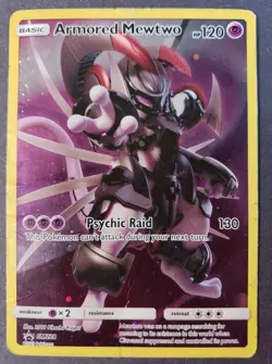 Pokemon TCG Armored Mewtwo SM228 Sm Promo Card Holo DMG Crease HP See Pictures - Image 1