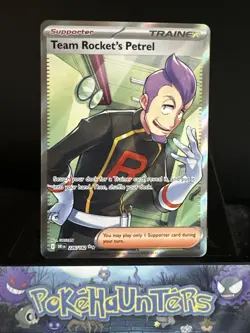 Pokemon Card Team Rocket's Petrel 226/182 Full Art Ultra Rare Destined Rivals NM - Image 1