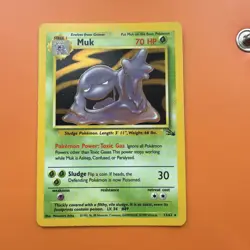 Muk 13/62 Fossil Set Holo Rare Pokemon Card WOTC 1999 - Near Mint - Image 1