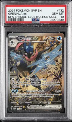 2024 POKEMON SVP EN-SV BLACK STAR PROMO #132 GRENINJA EX PSA 10 - Image 1