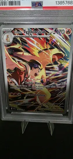 Pokemon TCG Ethan's Typhlosion Illustration Rare Card PSA 10 Gem MT 190/182 - Image 2