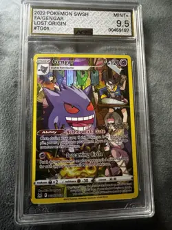 2022 POKEMON SWORD & SHIELD LOST ORIGIN #TG06 FULL ART/GENGAR AGS 9.5 - Image 1