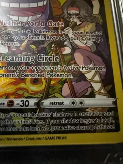 2022 POKEMON SWORD & SHIELD LOST ORIGIN #TG06 FULL ART/GENGAR AGS 9.5 - Image 3