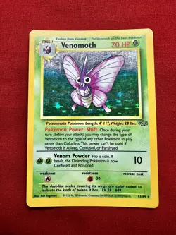 Pokemon TCG Venomoth Jungle 13/64 Holo Unlimited Holo Rare - Image 2