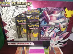 Pokemon 2021 Celebrations Dark Slyveon V Collection Box Sealed - Image 1