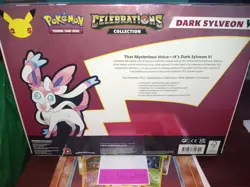 Pokemon 2021 Celebrations Dark Slyveon V Collection Box Sealed - Image 2