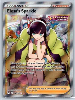 Elesa's Sparkle (Full Art) Crown Zenith 147/159 Pokemon Card NM - Image 1