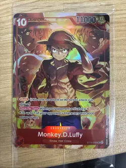 One Piece TCG Monkey D Luffy ST10-006 SR Treasure Booster Set Promo Sealed - Image 1
