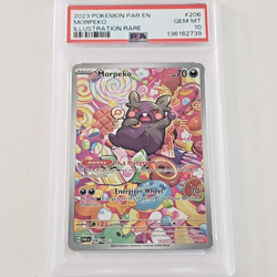 2023 POKEMON PAR EN-PARADOX RIFT ILLUSTRATION RARE #206 MORPEKO PSA 10 - Image 2