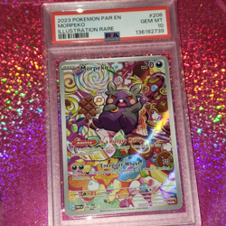 2023 POKEMON PAR EN-PARADOX RIFT ILLUSTRATION RARE #206 MORPEKO PSA 10 - Image 4