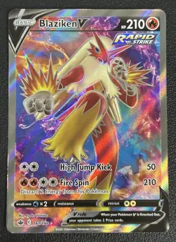 Blaziken V 161/198 Chilling Reign Full Art Ultra Rare Pokemon TCG Card NM - Image 1