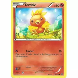 25/160 Torchic Common: Pokemon Trading Card Game XY-05 Primal Clash - Image 1
