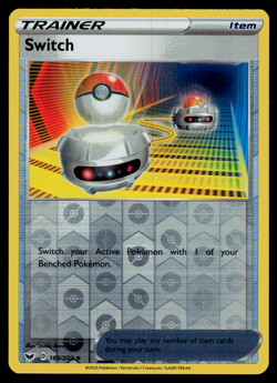 Pokemon Card - SWSH - Sword & Shield Switch 183/202 Reverse Holo - NM - Image 1