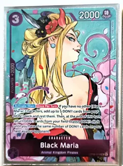 4 x One Piece Card Game Black Maria OP08-074 Dash Pack Alt Art Promo (Playset) - Image 2