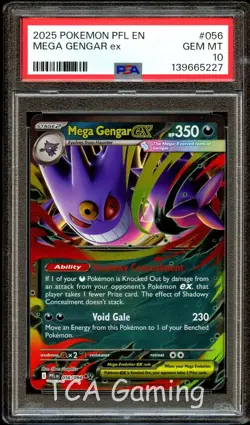 PSA 10 GEM MINT Mega Gengar ex 056/094 HOLO RARE Pokemon Card 227 - Image 1