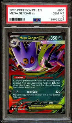 PSA 10 GEM MINT Mega Gengar ex 056/094 HOLO RARE Pokemon Card 227 - Image 2