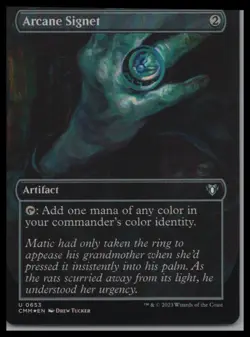 Commander Masters #653 Arcane Signet (Borderless) Foil - Image 1