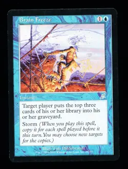* * 1x Brain Freeze x1 * * Scourge MTG Close to NM Near Mint - Image 1