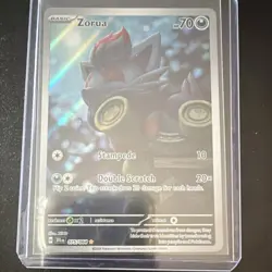 The Pokemon Company Zorua 075/064 Sv: Shrouded Fable Illustration Rare Holo Card - Image 1