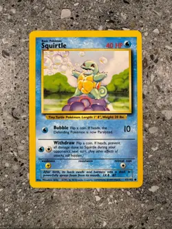 Pokemon TCG Cards Squirtle 63/102 Base Set - Image 1