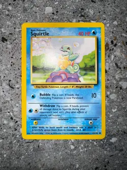 Pokemon TCG Cards Squirtle 63/102 Base Set - Image 3