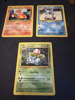 Pokemon TCG - Ivysaur Wartortle Charmeleon - Base Set Unlimited - WOTC 1999 - Image 1