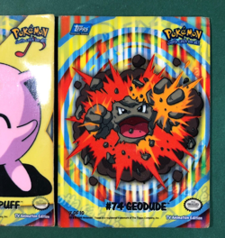 Pokemon Jigglypuff & Geodude 6&7 Animation Stick-On Lot Topps Series 2 HP READ - Image 3