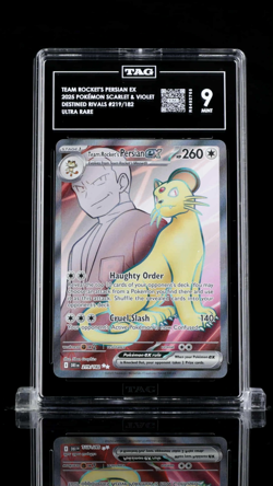 Team Rocket's Perian Ex 2025 Pokemon Scarlet&Violet Destined #219/182 - Image 2