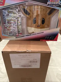 Pokemon Prismatic Evolutions Accessory Pouch Collection Case Sealed, 6 Boxes E2 - Image 1