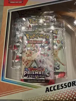 Pokemon Prismatic Evolutions Accessory Pouch Collection Case Sealed, 6 Boxes E2 - Image 4