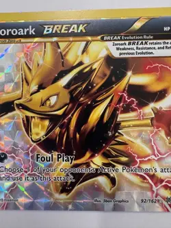 Pokemon TCG Zoroark BREAK 92/162 - XY Breakthrough Rare Break Holo LP - Image 3