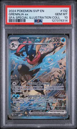2024 POKEMON SVP EN-SV BLACK STAR PROMO #132 GRENINJA EX PSA 10 - Image 1