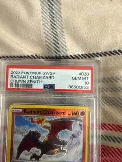 Radiant Charizard Pokemon 020/159 Crown Zenith Holo PSA 10 - Image 3