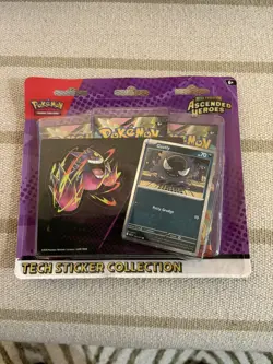 Pokemon TCG Gastly Tech Sticker Collection. Ascended Heroes 3 Pack Blister Pack - Image 1