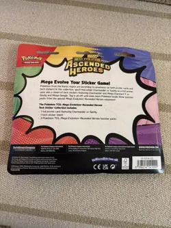 Pokemon TCG Gastly Tech Sticker Collection. Ascended Heroes 3 Pack Blister Pack - Image 2