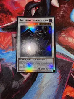 Yugioh! Blackwing Armor Master L5DD-ENC27 Ultra Rare 1st Edition Near Mint - Image 1