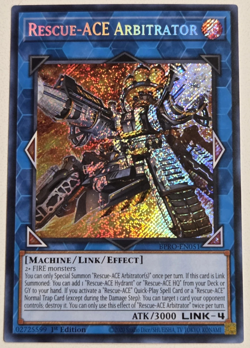 Rescue-ACE Arbitrator BPRO-EN051 Secret Rare 1st Edition Yugioh Burst Protocol - Image 1